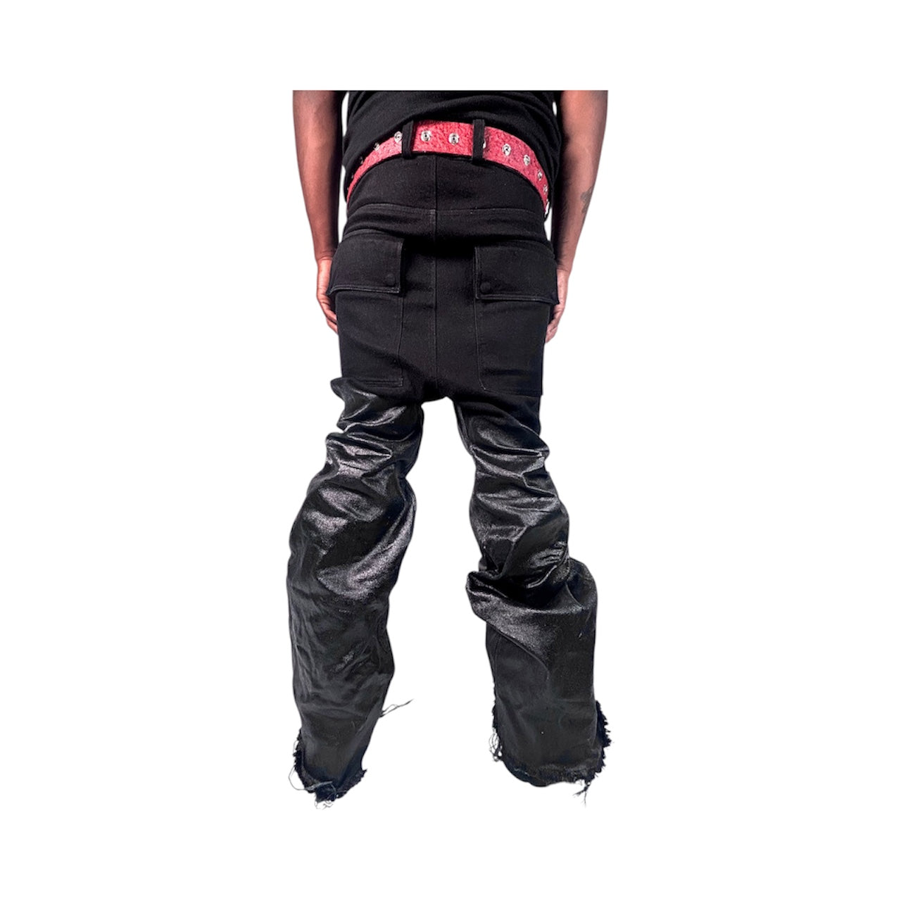 Black Corrupted Wax Denim