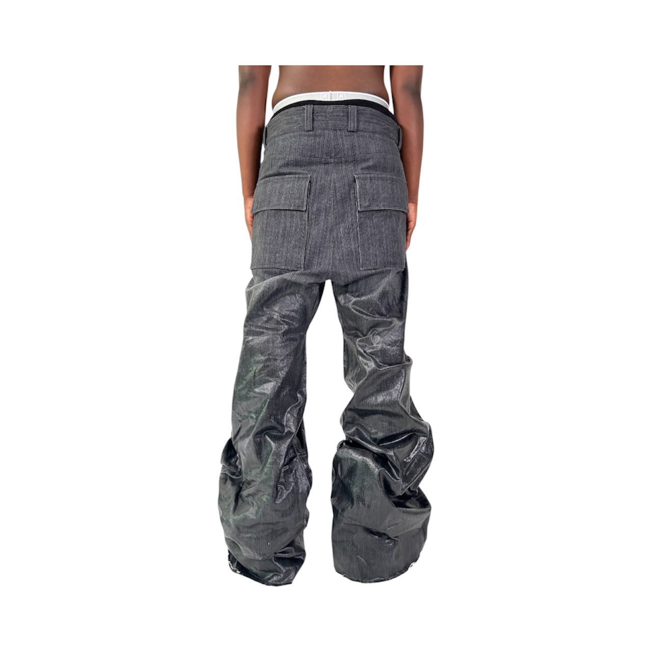 Ash Grey Corrupted Wax Denim