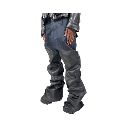 Indigo Corrupted Wax Denim